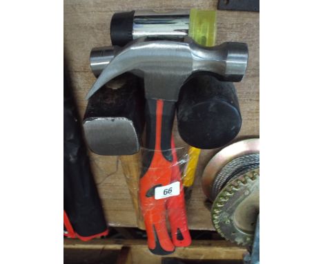 New claw hammer, new axe and new stainless steel garden hand fork and trowle 