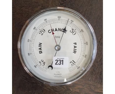 Sestrel chrome cased wall mounting marine barometer 