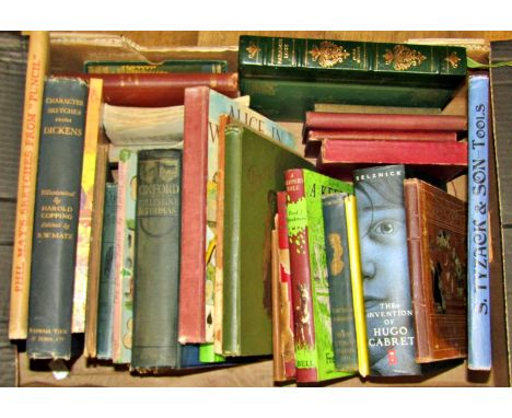Vintage children's books to include some illustrated works, character sketches from Dickens, illustrated by Copping, Paradise