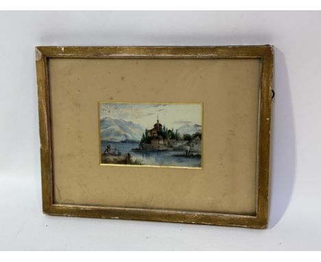 A collection of various works comprising, unknown artist, Alpine style landscape, watercolour, framed (9cmx14cm), unknown art