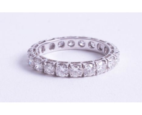 An fine 18ct diamond full band eternity ring, approx., 2ct, size Q/R.