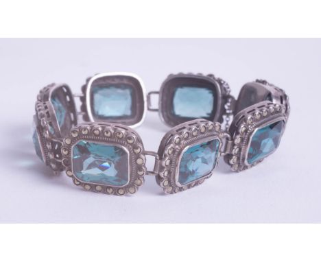 A vintage paste stone bracelet.