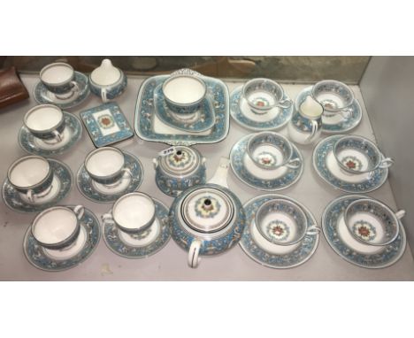 WEDGWOOD FINE BONE CHINA FLORENTINE PATTERN W2714 TEA AND COFFEE SERVICE