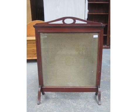 ARTS &amp; CRAFTS STYLE MAHOGANY FIRESCREEN 
