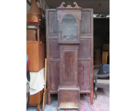 MAHOGANY LONGCASE CLOCK CASE (FOR RESTORATION)