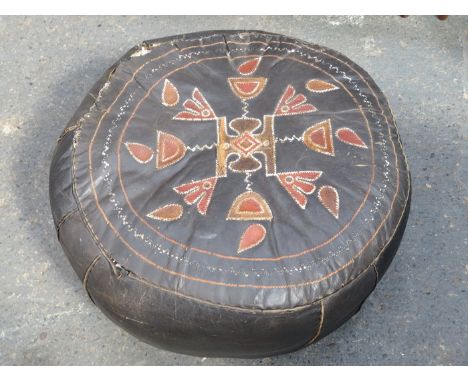 MIDDLE EASTERN STYLE FOOT POUFFE (FOR RESTORATION)