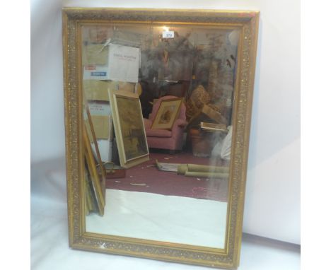 An 18th Century style gilt framed mirror, 95cm x 67cm