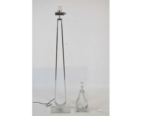 Contemporary metal standard lamp, table lamp and lantern (3)