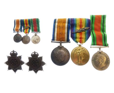 British medal group awarded to Captain. W.V. Sloan of the Royal Army Service Corps. comprising; First World War War Medal, Vi