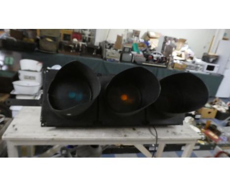 An Ornamental Traffic Light, Green Bulb Not Working, 94cm high 