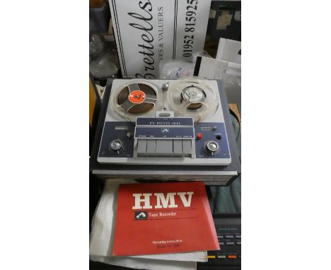 A Vintage His Masters Voice Reel-to-reel Tape Recorder 