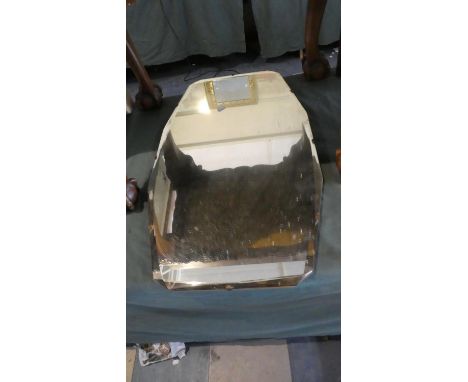 A Vintage Bevel Edged Wall Mirror, 66cm Wide 