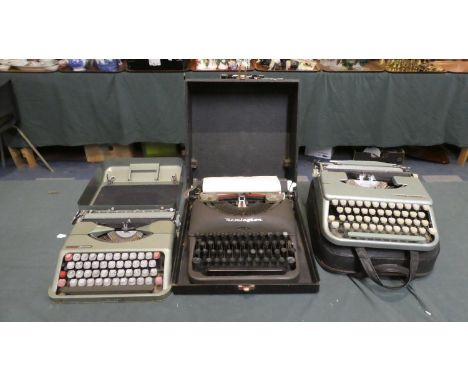 Three Vintage Manual Typewriters 