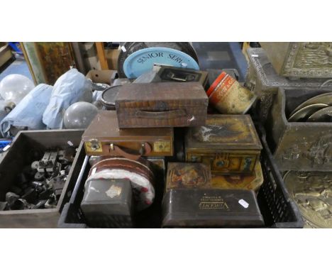 Two Boxes of Vintage Tins 