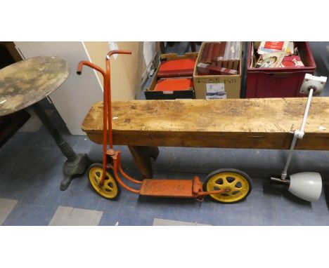 A Vintage Mobo Child's Scooter 