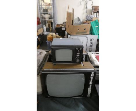 Two Vintage Featherlite Super TV's and a Uega 402 Portable TV 