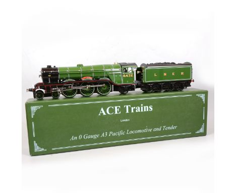 ACE trains O gauge model railway locomotive and tender, LNER 4-6-2, 'Flying Scotsman', A3 Pacific, 4472, gree, boxed with boo