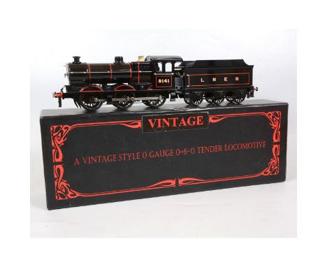 ACE Trains O gauge model railway locomotive and tender, LNER 0-6-0, J Class, 8141, black, boxed.