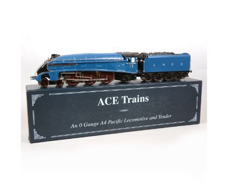 ACE trains O gauge model railway locomotive and tender, LNER 4-6-2, 'Commonwealth of Australia', A4 Pacific, 12, blue, boxed 