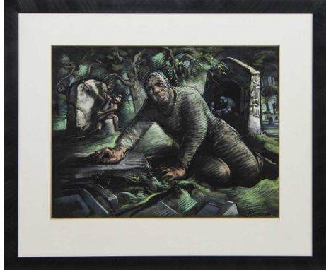 * PETER HOWSON OBE (SCOTTISH b. 1958),UNTITLED I 2001pastel on paper, signed, titled label versoimage size 44cm x 58cm, overa