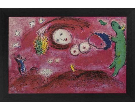 AFTER MARC CHAGALL (RUSSIAN/FRENCH 1887 - 1985),ILLUSTRATIONS FROM DAPHNIS ET CHLOÉgiclee print on paperimage size 32cm x 48c