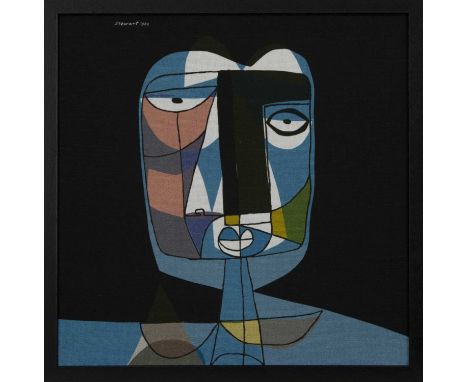 * ROBERT STEWART (SCOTTISH 1924-1995),UNTITLEDprint on linenimage size 42cm x 42cm, overall size 46cm x 46cm Framed. Note: Pr