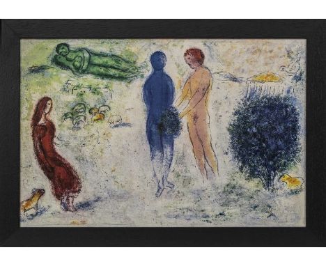 AFTER MARC CHAGALL (RUSSIAN/FRENCH 1887 - 1985),ILLUSTRATIONS FROM DAPHNIS ET CHLOÉgiclee print on paperimage size 32cm x 48c