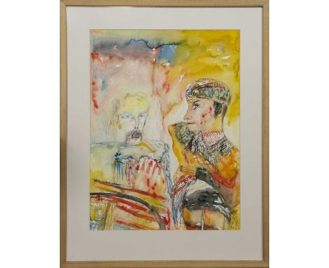 * JOHN BELLANY CBE RA HRSA (SCOTTISH 1942 - 2013),TAM O'SHANTERwatercolour on paper, signedimage size 75cm x 56cm, overall si