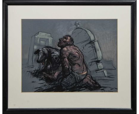 * PETER HOWSON OBE (SCOTTISH b. 1958),UNTITLED X 2001pastel on paper, signed, titled label versoimage size 48cm x 58cm, overa