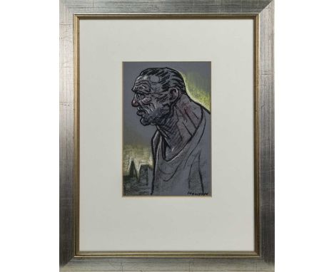 * PETER HOWSON OBE (SCOTTISH b. 1958),VINCENTpastel on paper, signed, titled label versoimage size 31cm x 20cm, overall size 