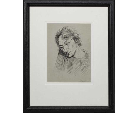 * PETER HOWSON OBE (SCOTTISH b. 1958),JOHN LENNONgraphite drawing on paper, signed and dated '07image size 29cm x 22cm, overa