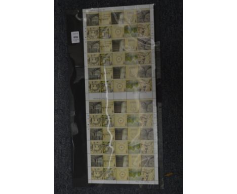 Two sheets of The Lord of The Rings first class stamps.