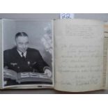 Schleswig-Holstein.- Gästebuch des Kapitäns Johannes Schur aus Mölln mit etwa 50 handschriftlichen