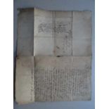 Recht.- Handschriftlicher Brief an 'Rath und Droste' Patzoro (?). Datiert '13. January Ao. (1)