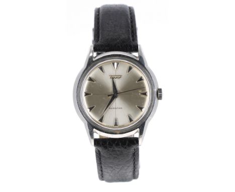 Tissot Seastar stainless steel gentleman's wristwatch, silvered circular dial with dauphine baton markers and hands, sweep ce