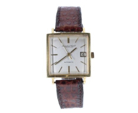 International Watch Co. (IWC) 18ct automatic square cased gentleman's wristwatch, ref. R7160A, circa 1960s, serial no. 1721xx