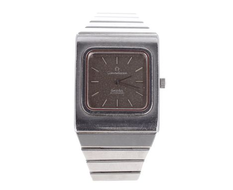 Omega Constellation automatic square cased stainless steel gentleman's bracelet watch, ref. 115.0814, circa 1973/74, serial n
