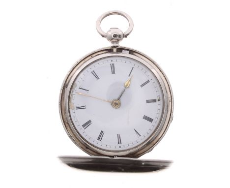 Victorian silver fusee lever hunter pocket watch, London 1843, the movement signed Admiralty, no. 18251, engraved balance coc