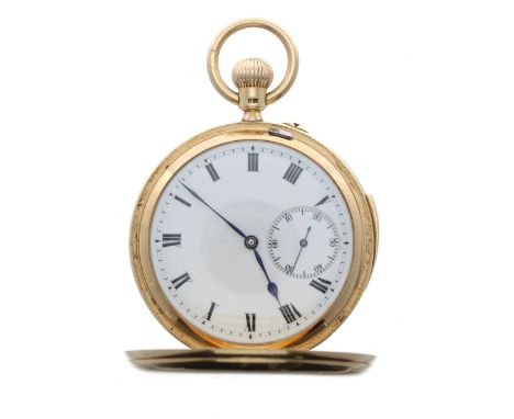 Vine &amp; Thompson, London - 18ct lever minute repeating hunter pocket watch, London 1896, the gilt three-quarter plate move