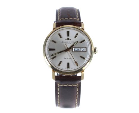Jaeger-LeCoultre Club Day Date 18ct automatic gentleman's wristwatch, ref. E300901, serial. no. 115xxxx, circular silvered di
