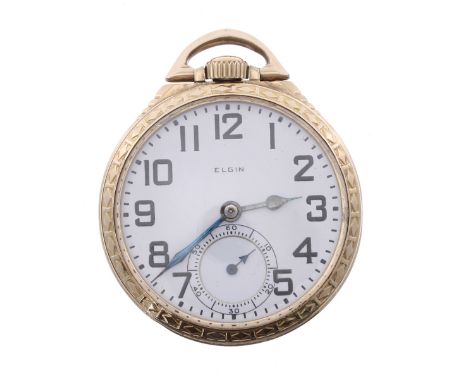 Elgin Watch Co. 'B.W. Raymond' 10k gold filled lever pocket watch, circa 1950, 571 21 jewel movement with 8 adjustments, no F