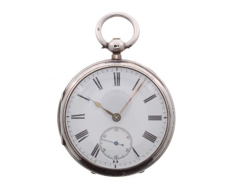 John Forrest, London large silver lever pocket watch, Birmingham 1919, signed going barrel movement no. 11939, with dust cove