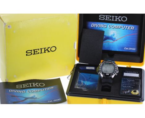 Seiko NX diving computer titanium alloy and stainless steel gentleman's wristwatch, ref. (STN009J1) DH33-4A00, serial no. 2N0
