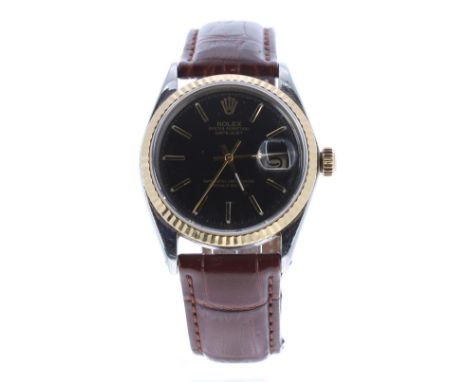 Rolex Oyster Perpetual Datejust stainless steel and gold gentleman's wristwatch, ref. 1601, circa. 1969, serial. no. 196xxxx,
