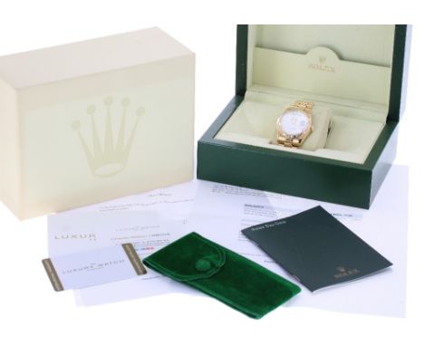 Rolex Oyster Perpetual Day-Date 18ct gentleman's bracelet watch, ref. 118238, circa 2004, serial no. F58xxxx, Roman numeral w