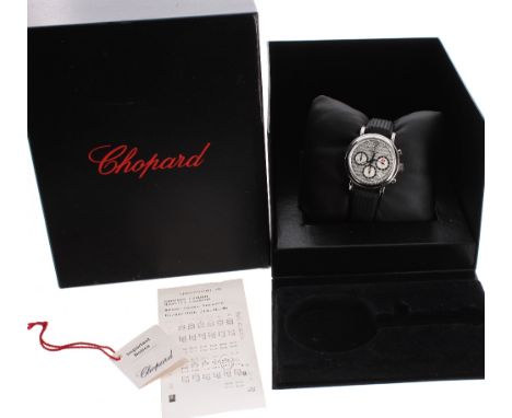 Chopard Mille Miglia 1000 chronograph automatic stainless steel gentleman's wristwatch, ref. 8331, serial no. 78xxxx, circula