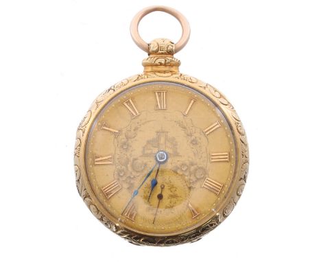 M.I.Tobias &amp; Co (Meyer Isaac), Liverpool - fine 18ct fusee lever pocket watch, signed movement no. 35520, with compensate