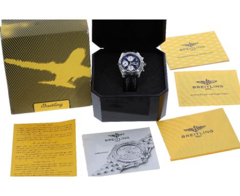 Breitling Chronomat 'Blackbird' chronograph automatic stainless steel gentleman's wristwatch, ref. A13350, serial. no. 160xx,