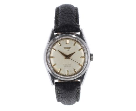 Tissot Seastar T-12 automatic stainless gentleman's wristwatch, circular silvered dial with applied baton markers, sweep cent