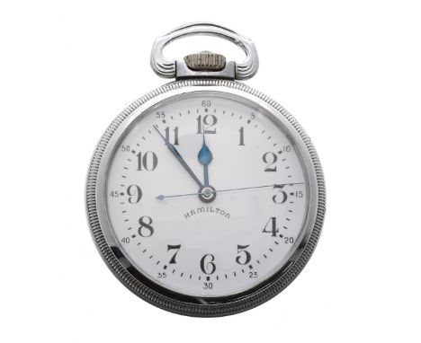 Hamilton British Military 3992B Navigation Master nickel cased deck watch, circa 1942, signed 3C902 3992B 22 jewel adj. temp 
